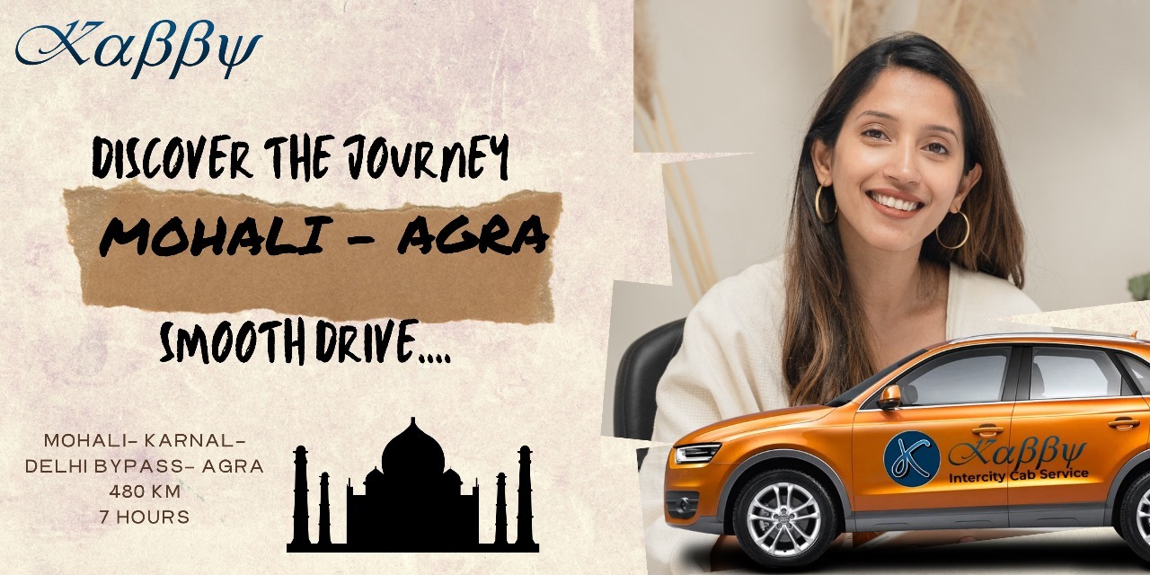 Mohali to Agra Taxi